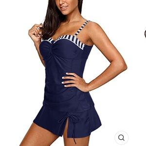 Women Two Piece Swimsuit Tummy Control Bathing Suit Swimwear Size S